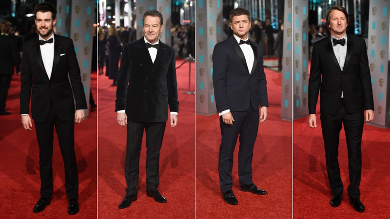 Illustration for article titled Bright Red, Boring Tuxedos and Lots of Whos at 2016 BAFTA